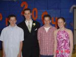 Mitchell with Cory, Alex. & Richelle