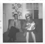 Danette with Godparents Haldan and Anne 1964