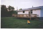 Deck at Danette's home in Fort Frances, Ontario