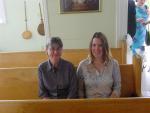 Ann and daughter Sylvia, Broad Cove church