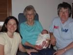 FourGenerations - Great Grandma Margaret, Grandma Sandy, Mom Erin and baby Molly
