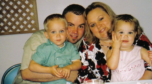 Stacey (Nicholson), husband Mark Burich and kids