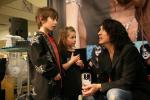 Paul Stanley from the band KISS with Kelly's kids Zach & Rylee