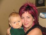 Amanda with her nephew Reese