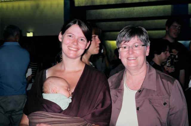 Daniel, hanging out with Mom & Gramma