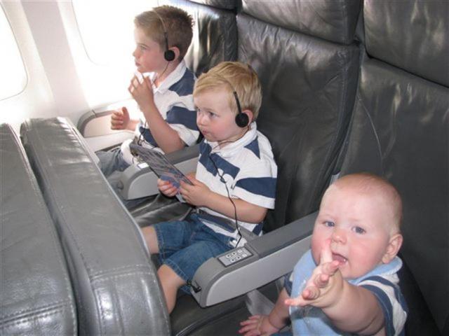Riding on a jet plane