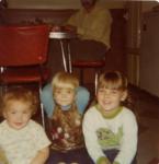 Amanda, Frank, Stacy with JD in the back -abt 1976
